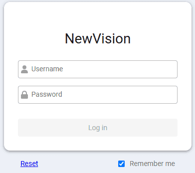 Logging in nv.AIM, illustration 2