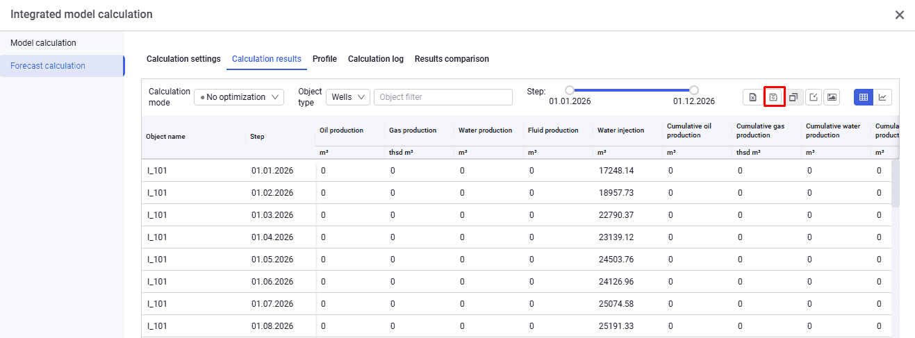 Analyzing calculation results, illustration 2