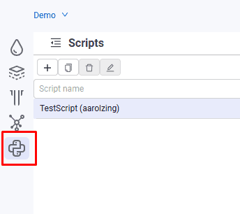 Creating a script, illustration 1