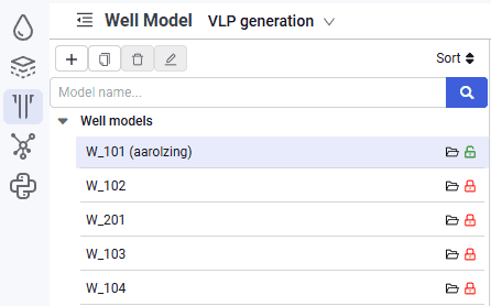 Creating a well model, illustration 4