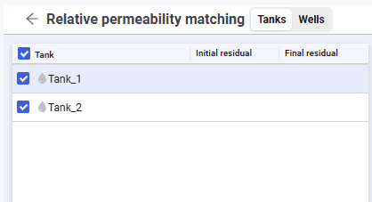 Relative Permeability Matching, illustration 1